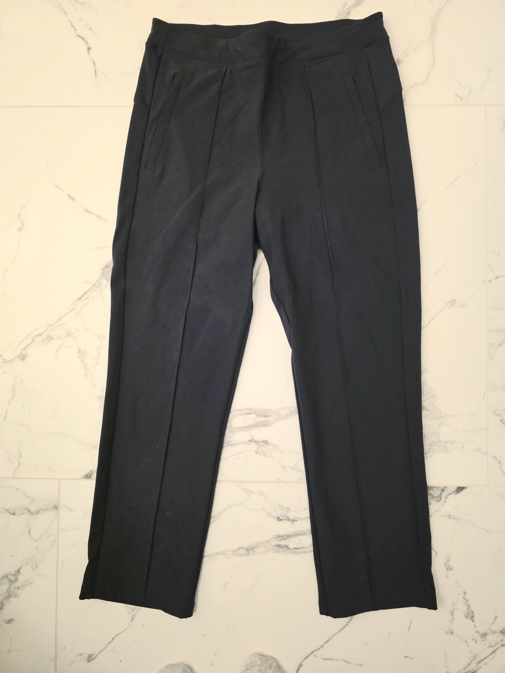 Athleta Navy Ankle-Length Women's Casual Pants